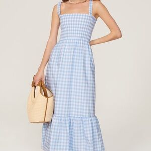 Anjuli Nap Dress in Blue Clip Dog